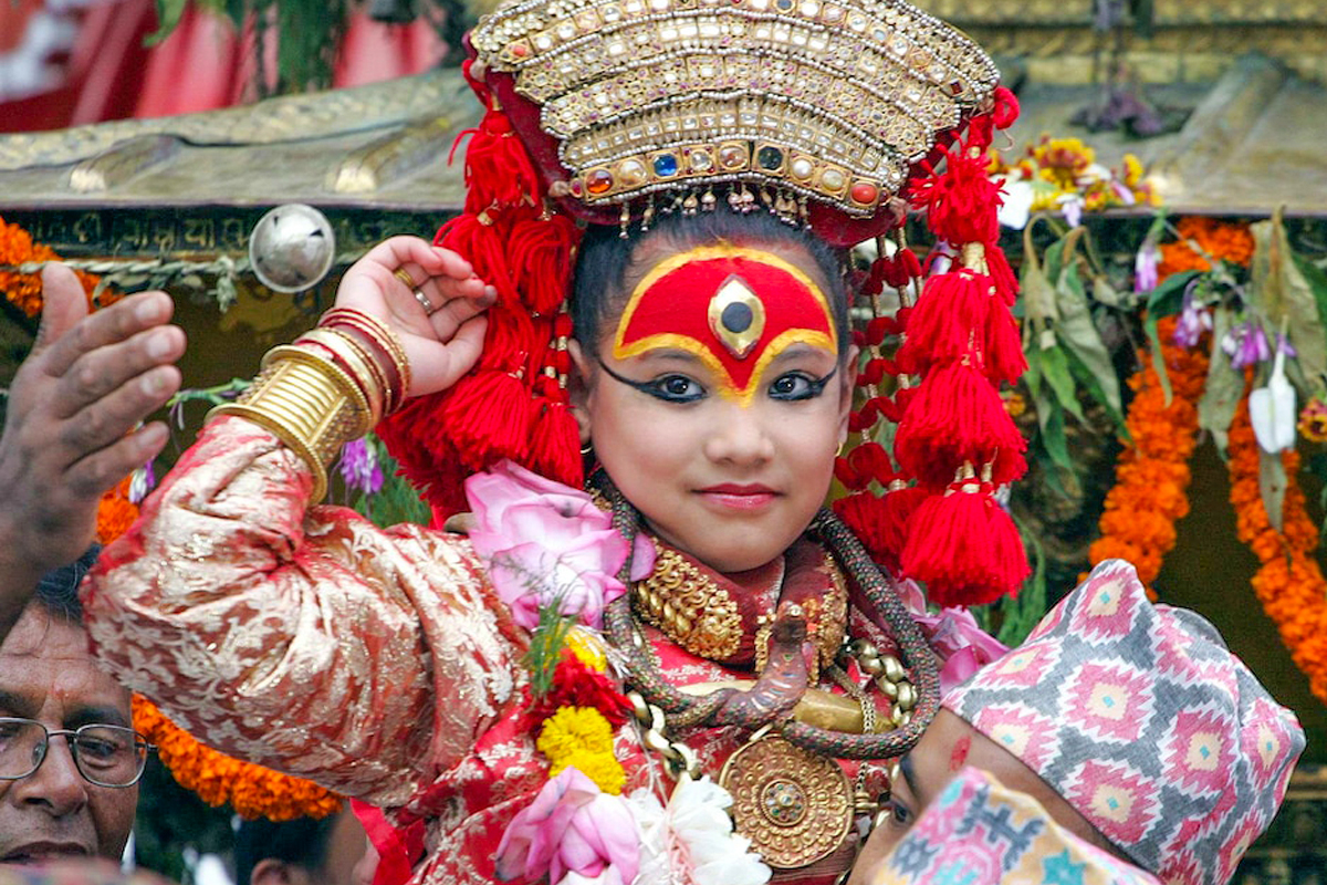 The living goddess of nepal